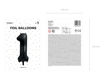 Picture of FOIL BALLOON NUMBER 1 BLACK 34 INCH